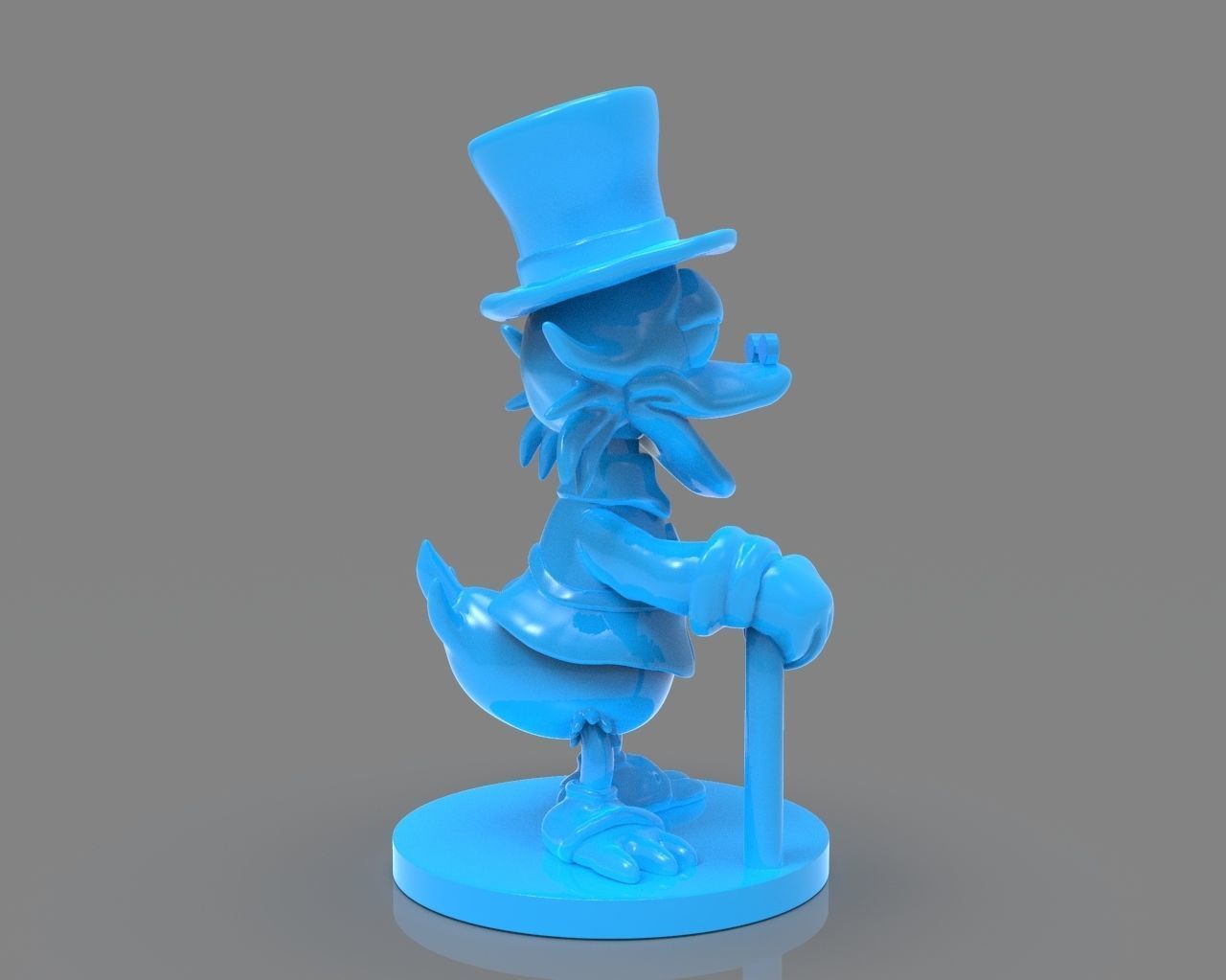 Scrooge McDuck Sculture and ZBrush Timelapse 3D print model_13