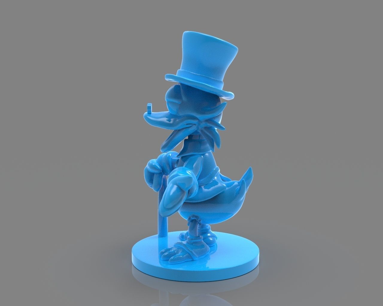 Scrooge McDuck Sculture and ZBrush Timelapse 3D print model_3