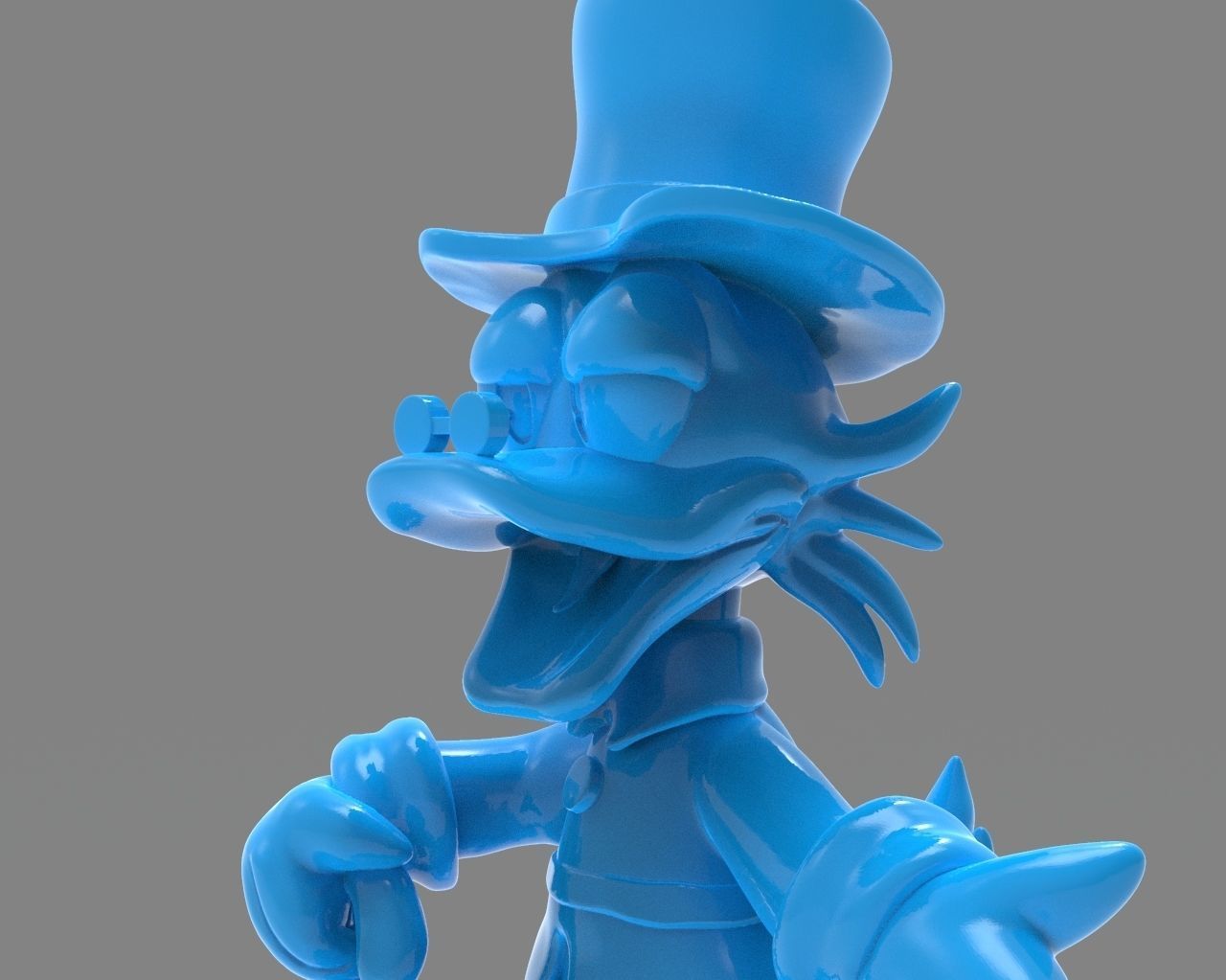 Scrooge McDuck Sculture and ZBrush Timelapse 3D print model_20