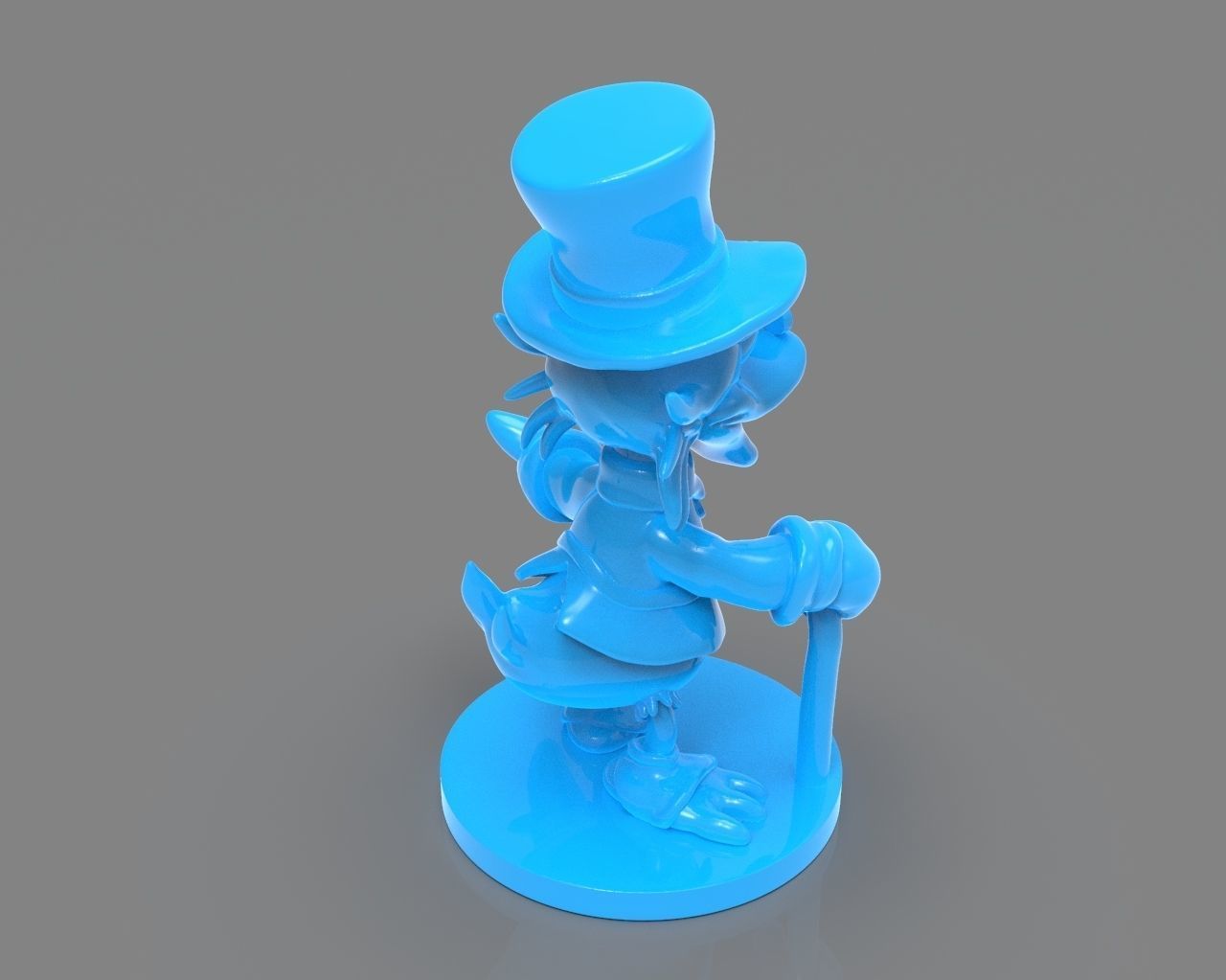 Scrooge McDuck Sculture and ZBrush Timelapse 3D print model_17