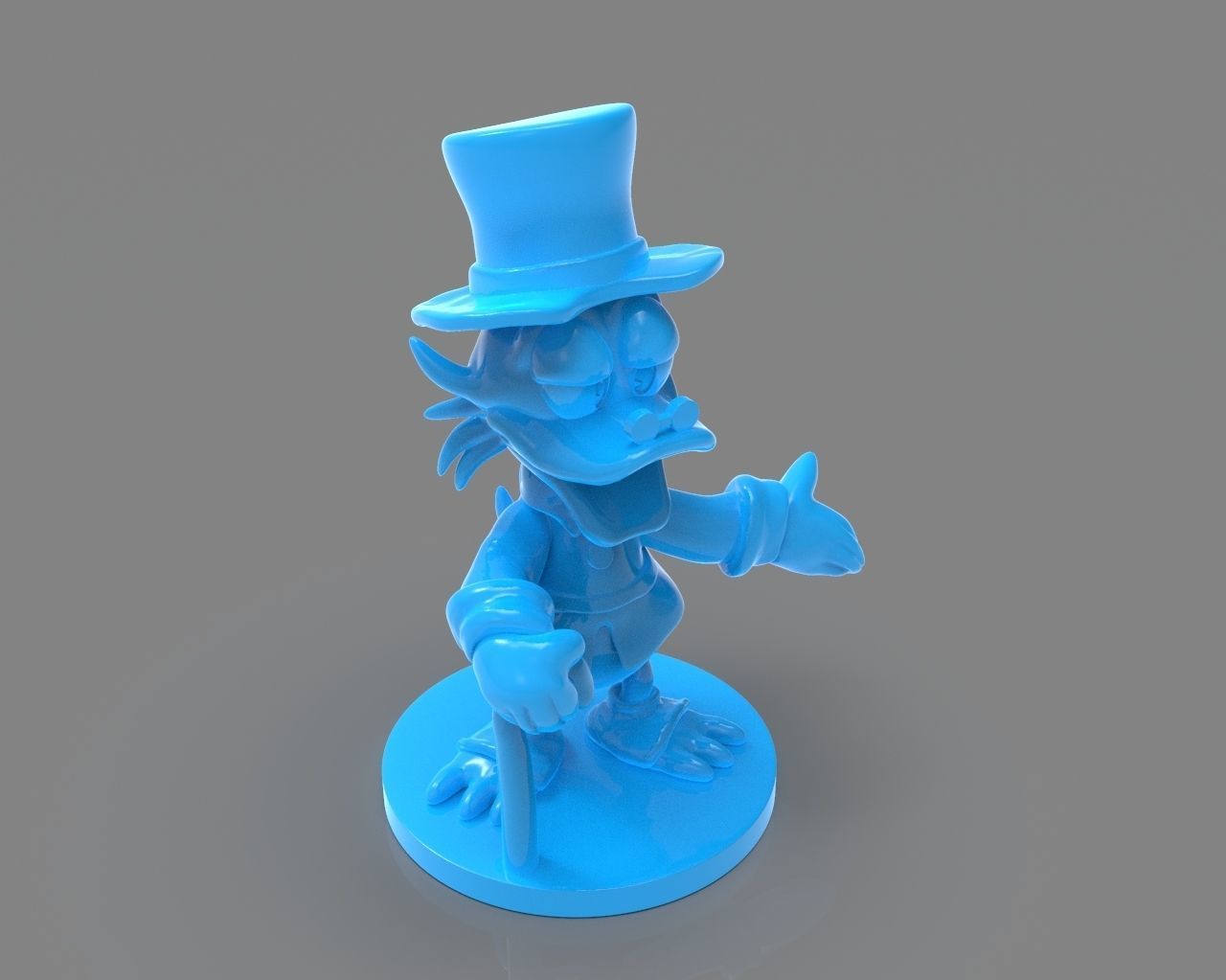 Scrooge McDuck Sculture and ZBrush Timelapse 3D print model_15