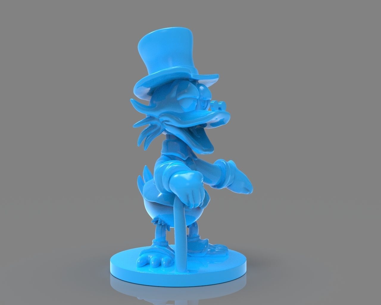 Scrooge McDuck Sculture and ZBrush Timelapse 3D print model_14