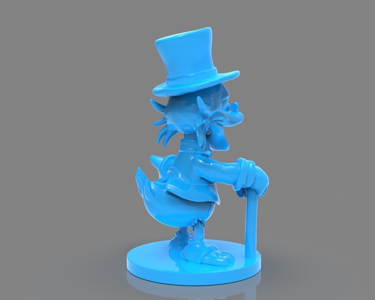 Scrooge McDuck Sculture and ZBrush Timelapse 3D print model_12