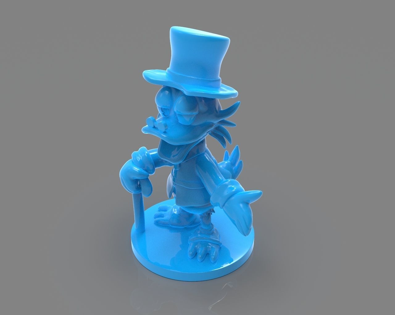 Scrooge McDuck Sculture and ZBrush Timelapse 3D print model_16