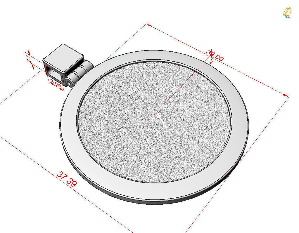 Hexagrams pendant jewel  3D print model_8