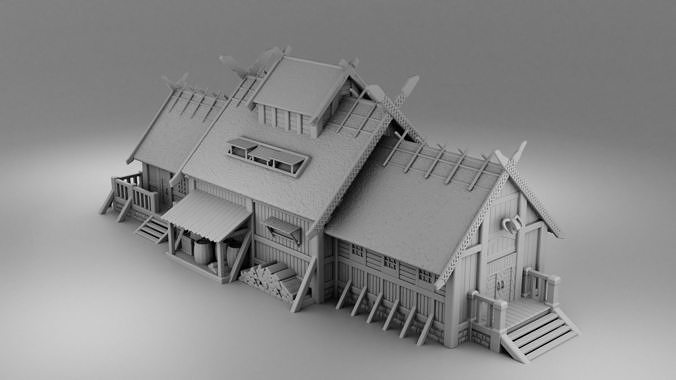 House Viking farmer 3D print model