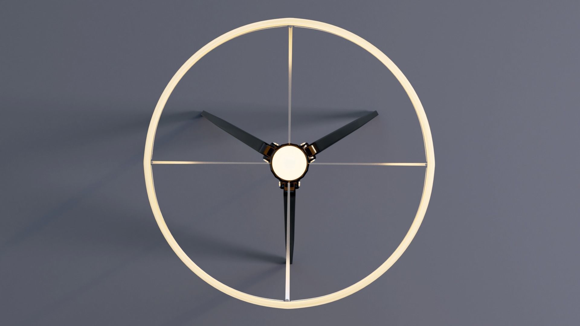 Tripod Black Abajur 3D model_4