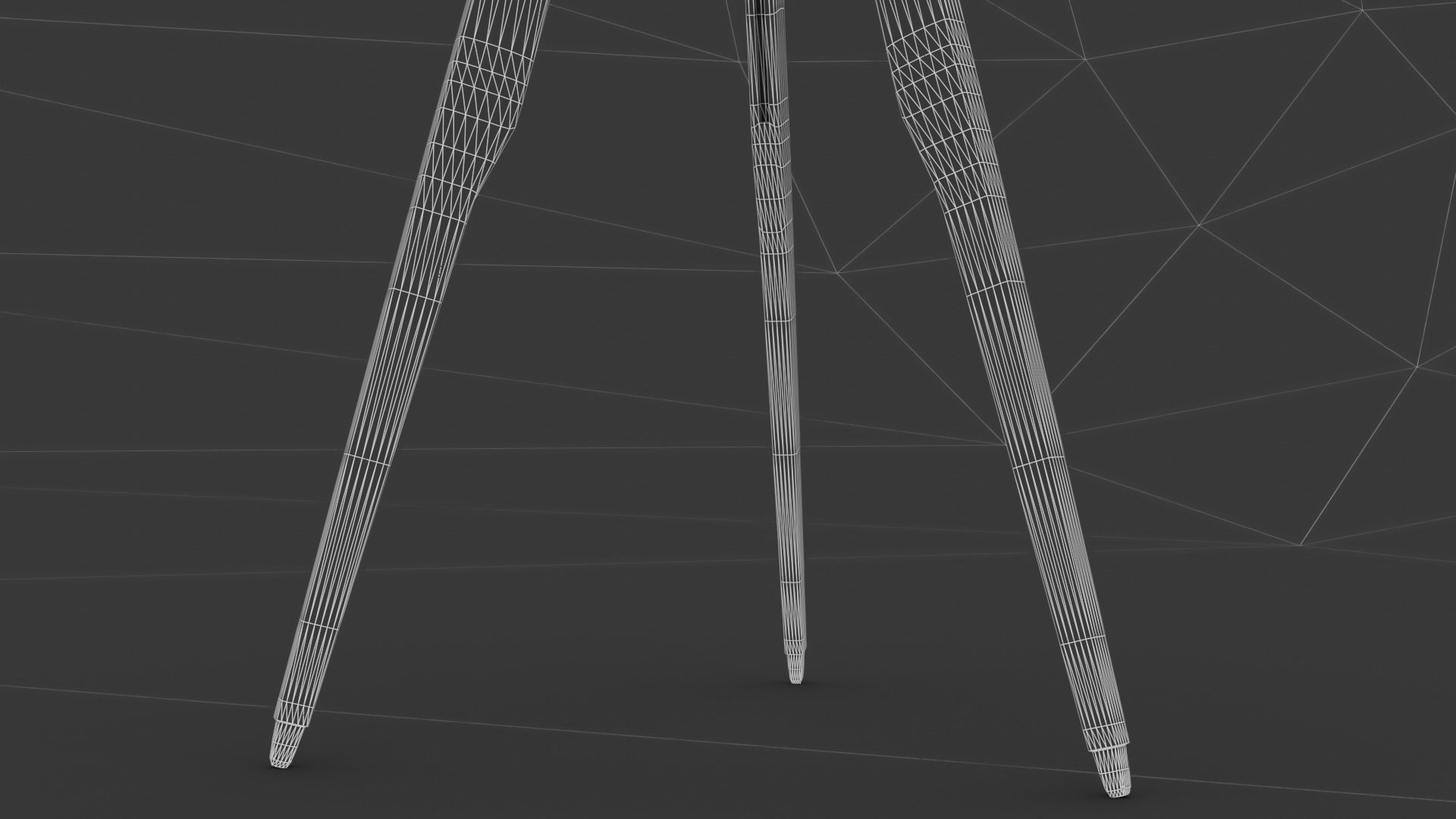 Tripod Black Abajur 3D model_16