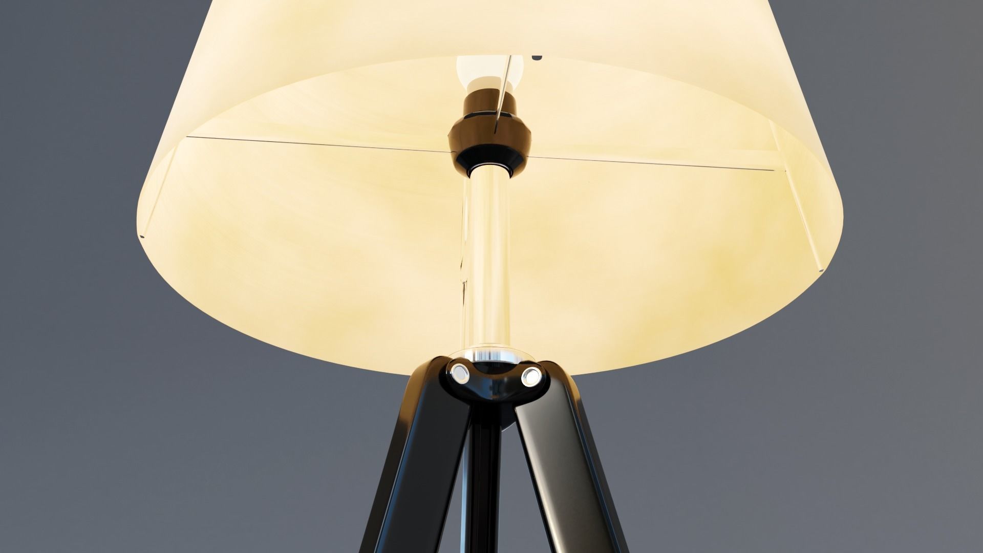 Tripod Black Abajur 3D model_2