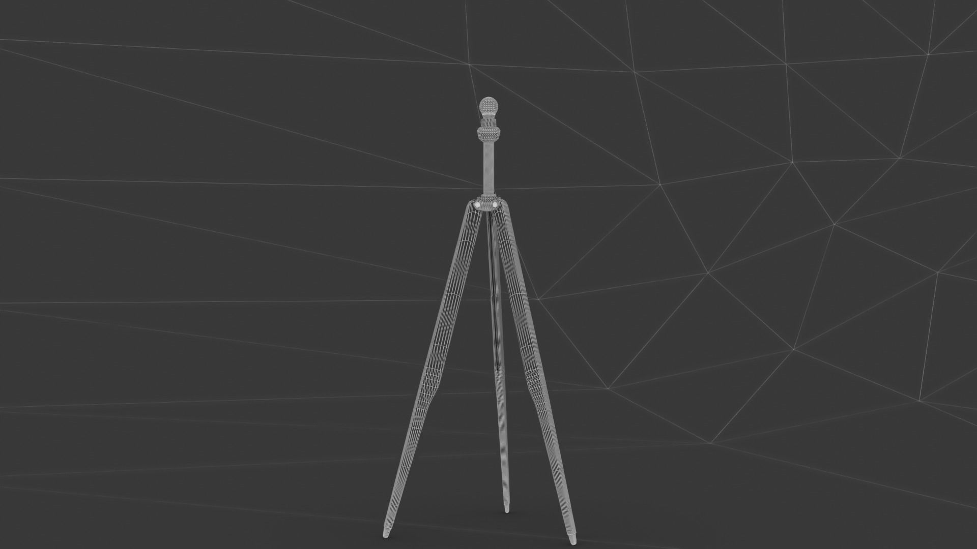 Tripod Black Abajur 3D model_18