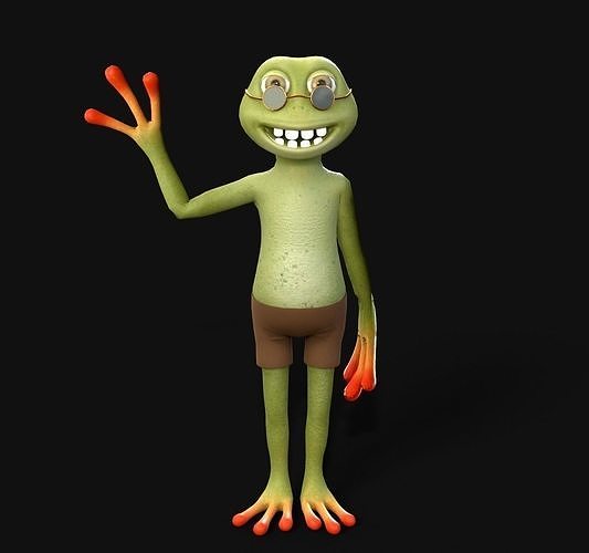 Low-poly frog Low-poly 3D model