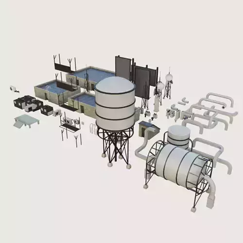 Building Skyscraper City Town Downtown Office Space Work Rooftop