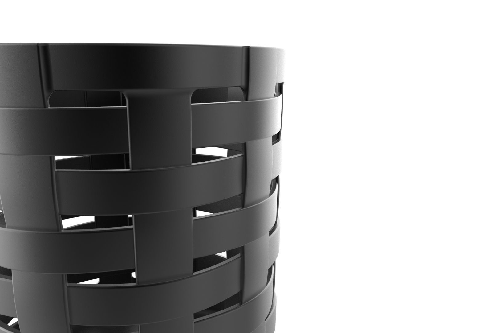 Wooven Penholder 3D print model_10