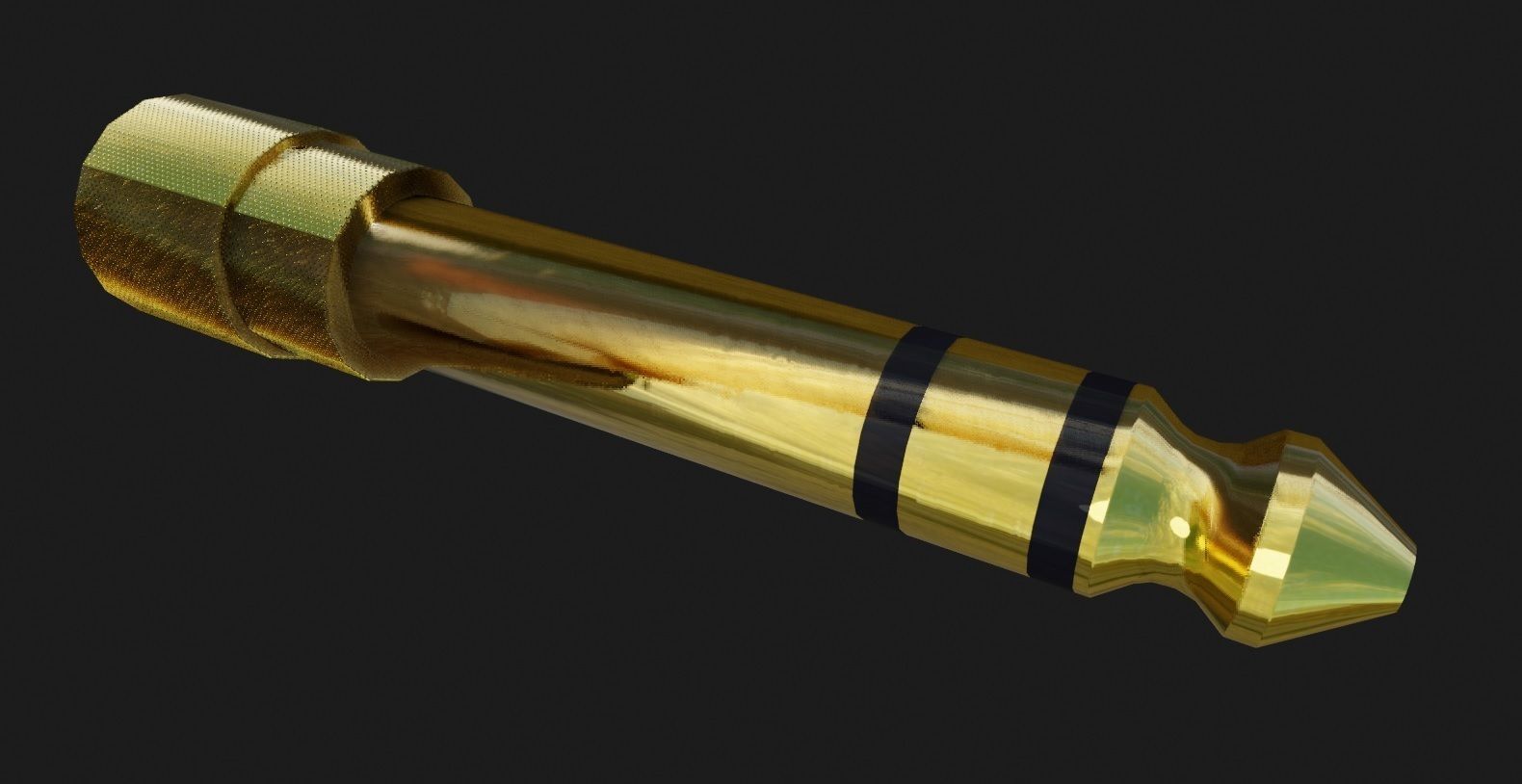 Jack Adapter 3D Model Low-poly 3D model_1