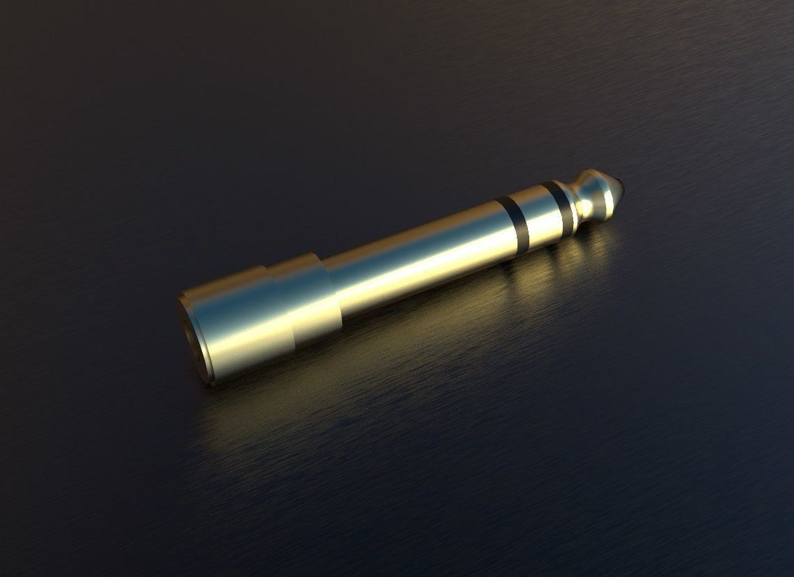 Jack Adapter 3D Model Low-poly 3D model_10