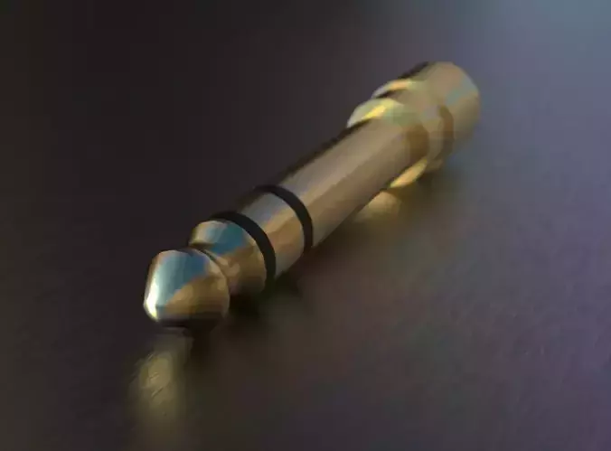 Jack Adapter 3D Model Low-poly 3D model