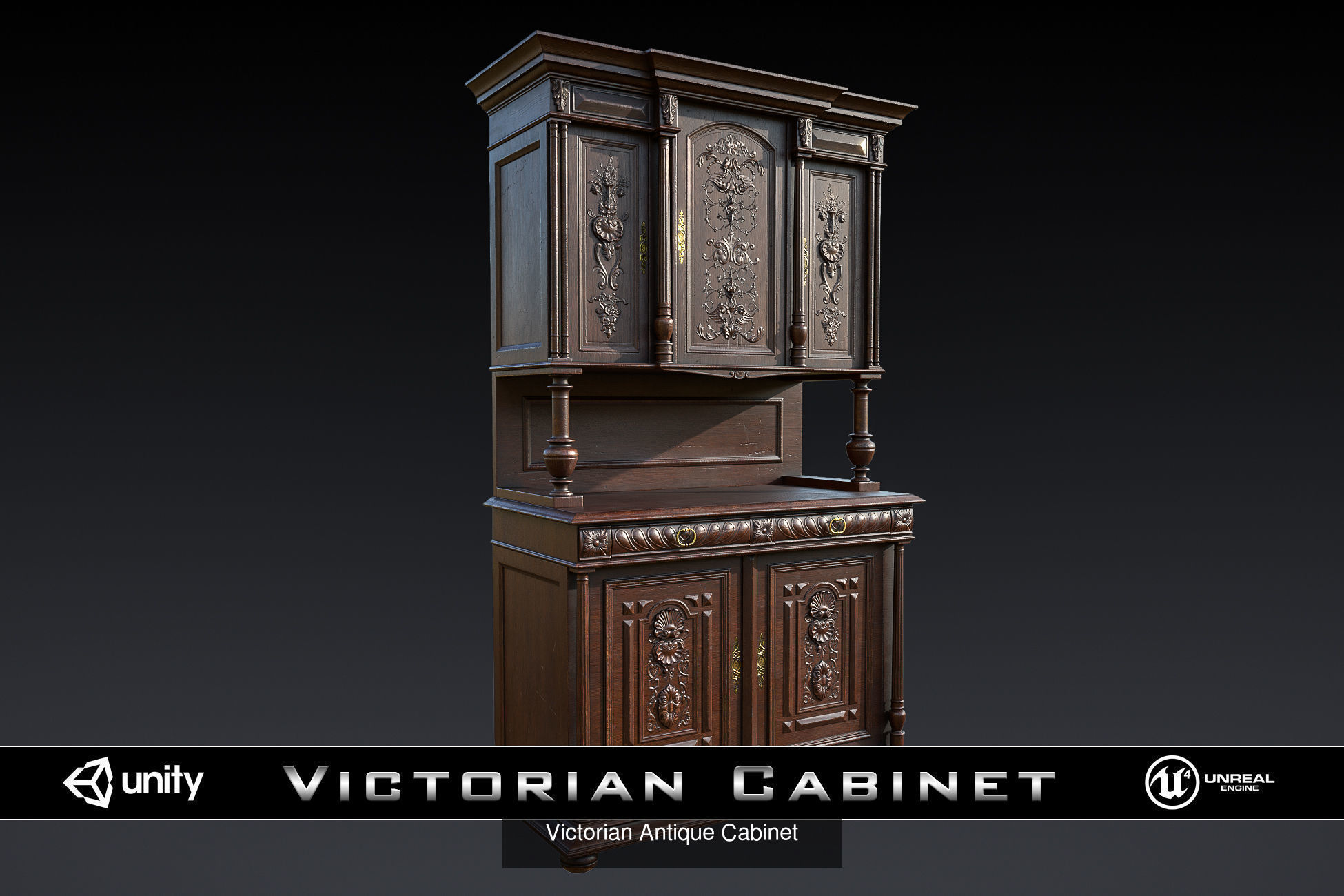 Antique Furniture and Appliances 3D Model Collection_19