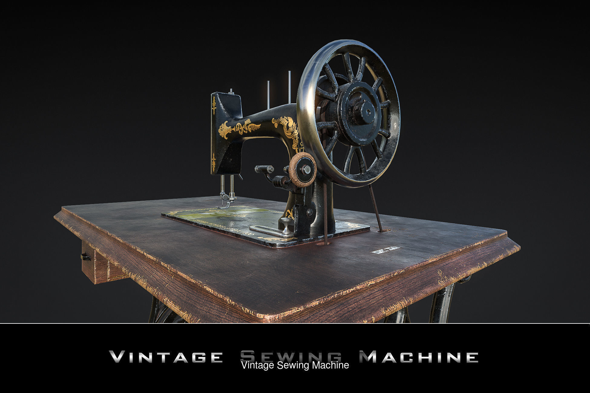 Antique Furniture and Appliances 3D Model Collection_18