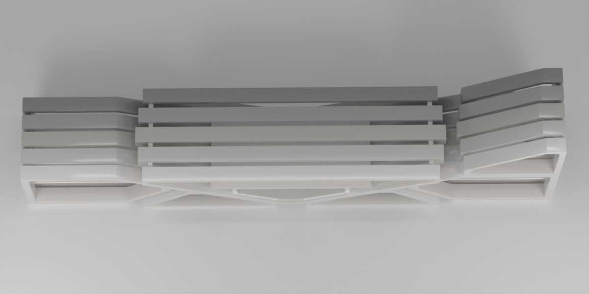 Modular TV and media stand 3D model_6