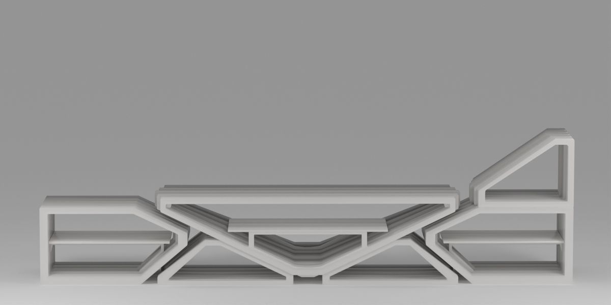 Modular TV and media stand 3D model_5