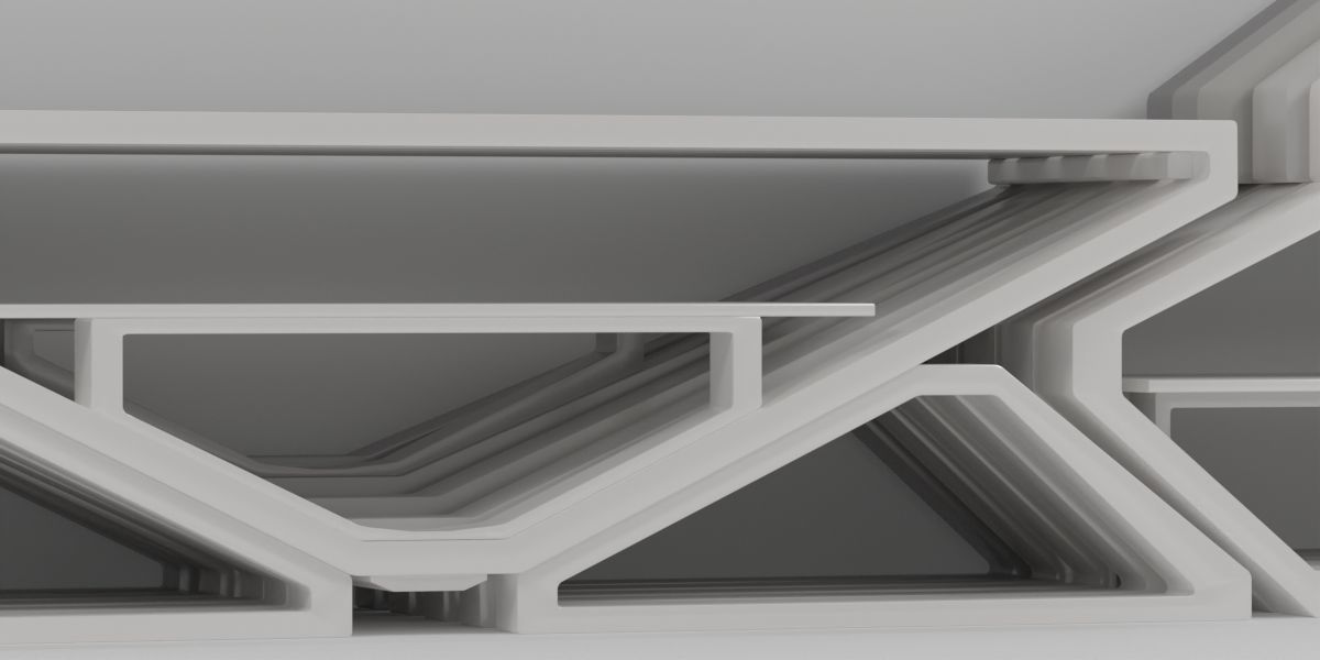 Modular TV and media stand 3D model_14