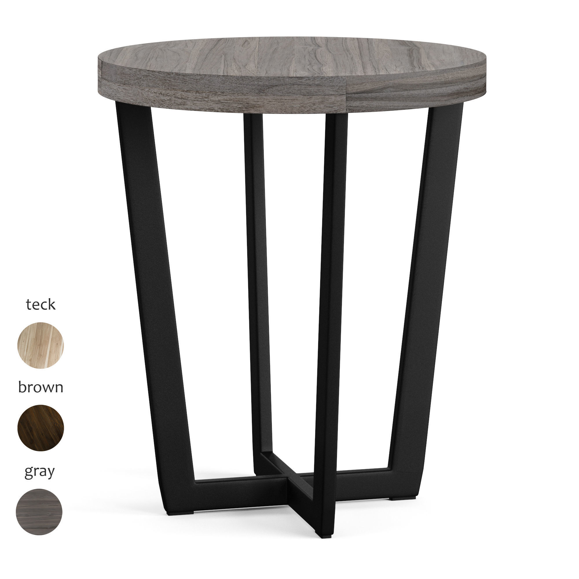 TOBA side table Low-poly 3D model_2