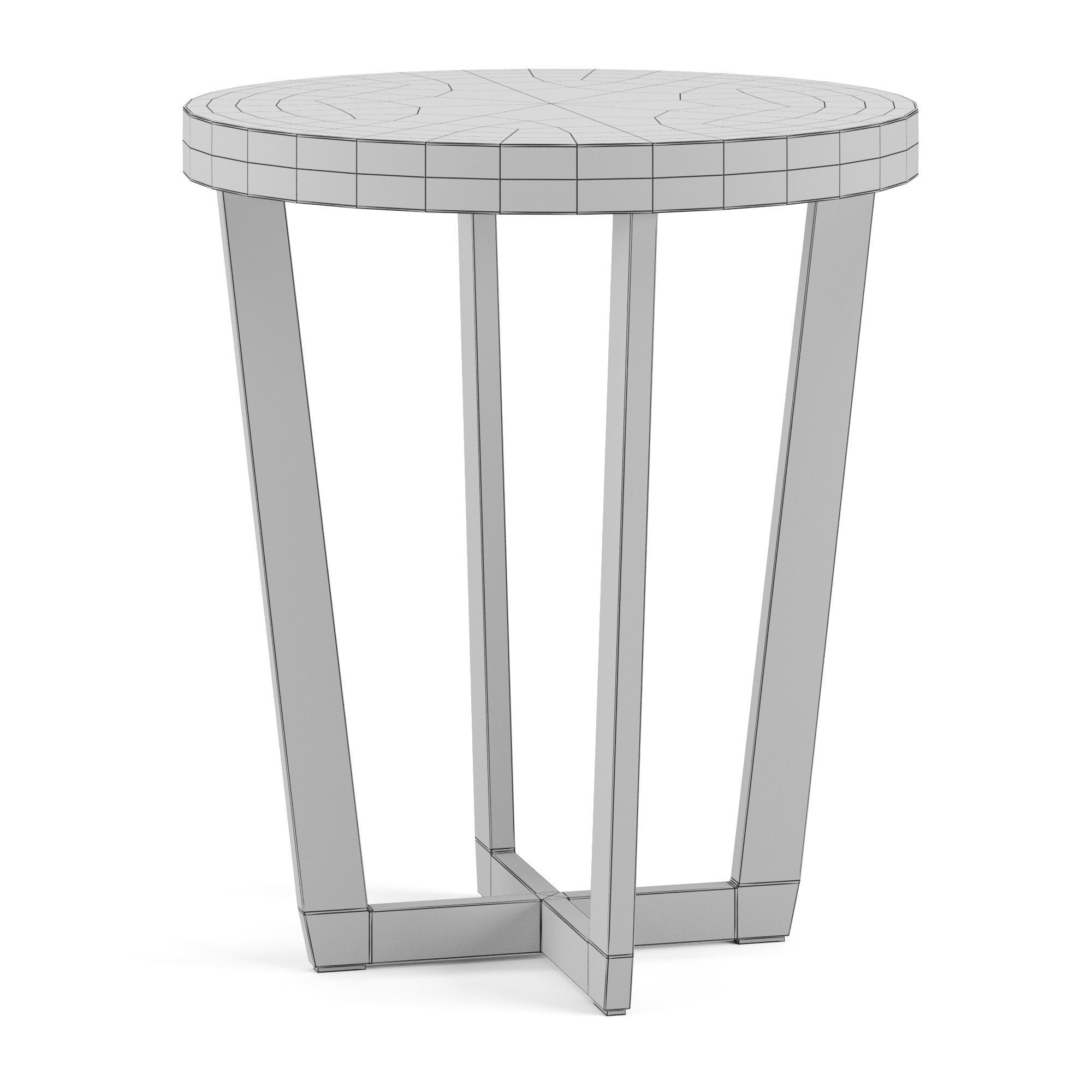 TOBA side table Low-poly 3D model_3