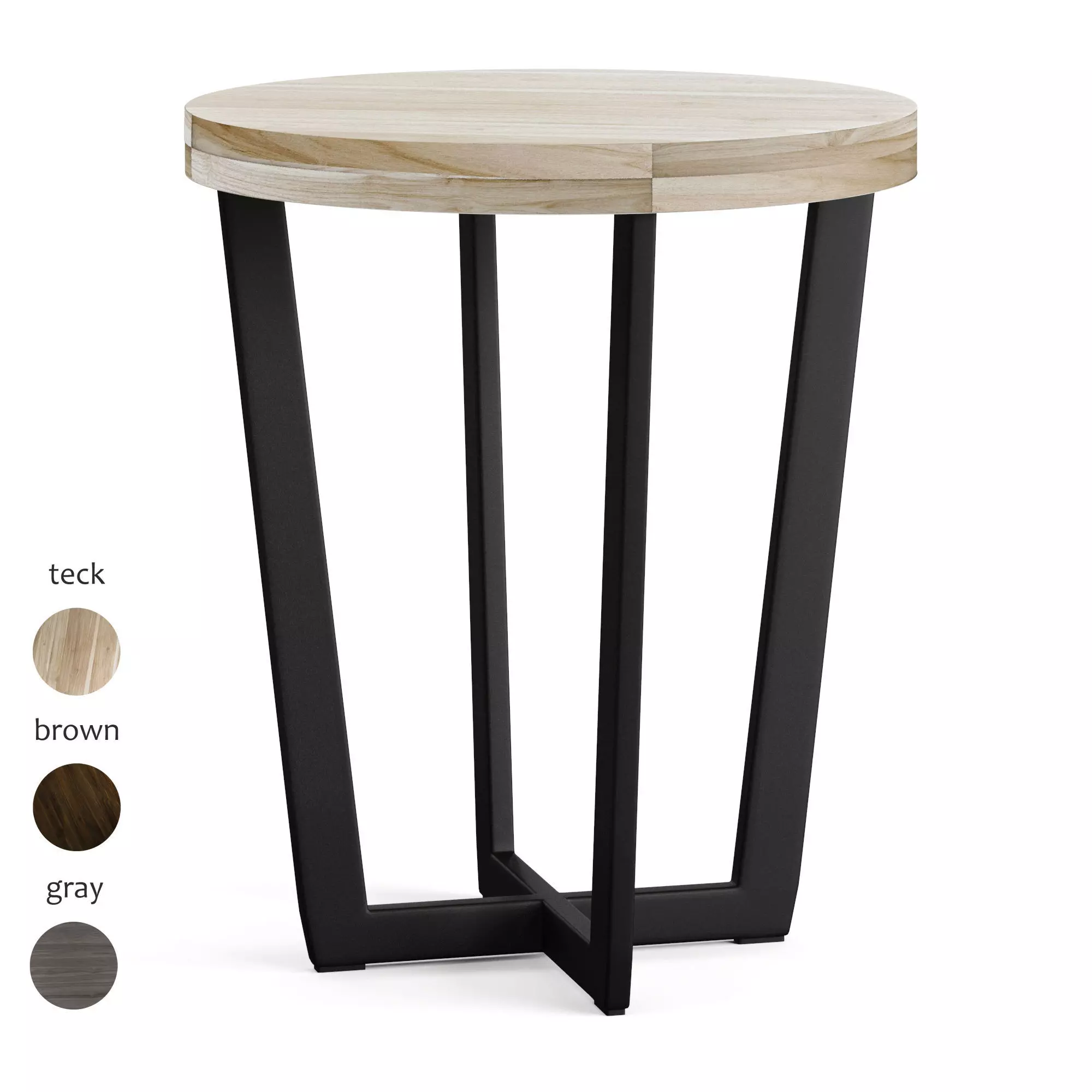 TOBA side table Low-poly 3D model_0