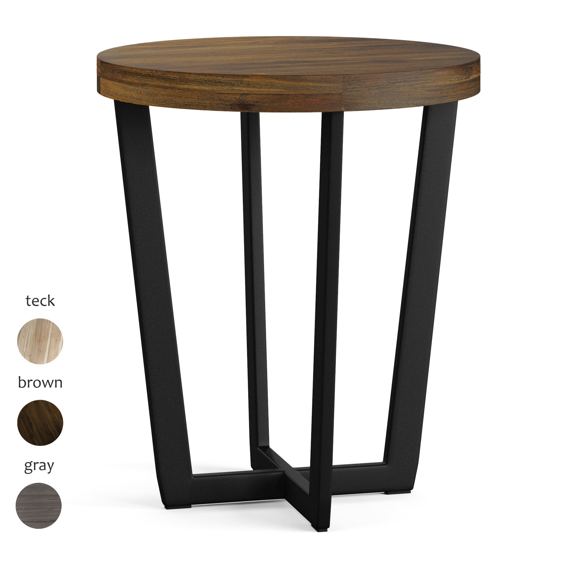 TOBA side table Low-poly 3D model_1
