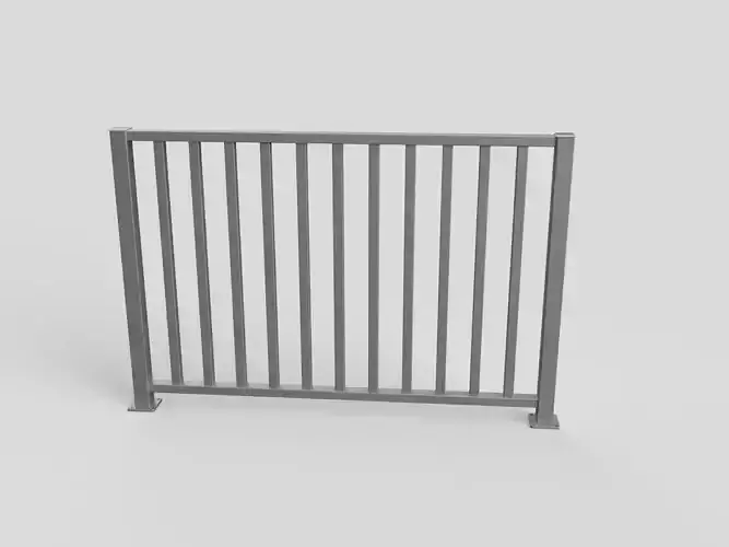 Fence metal railing