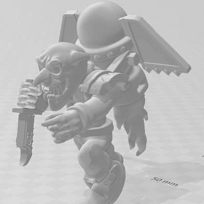Goblin Stormboy - Rocketman Jetpack  Rocketgoblin FDM-friendly 3D print model_5