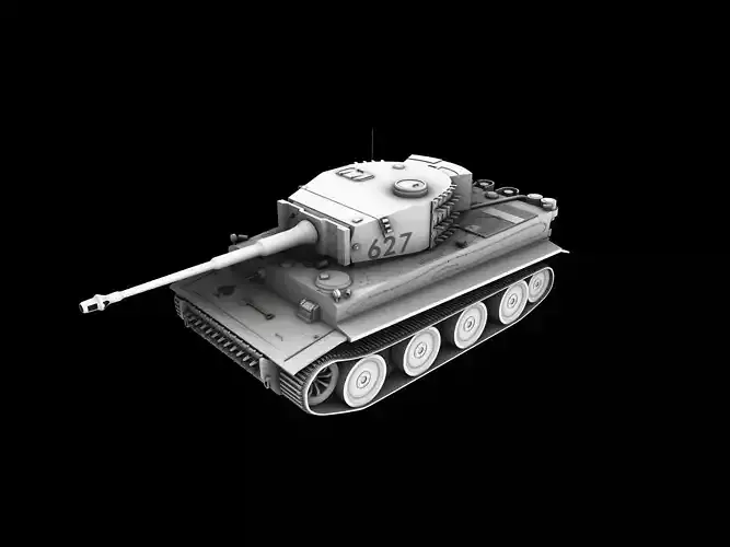 Panzer VI Tiger Tank ACE 3D model