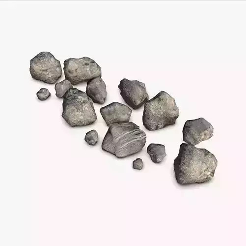 Rocks Low-poly 3D model
