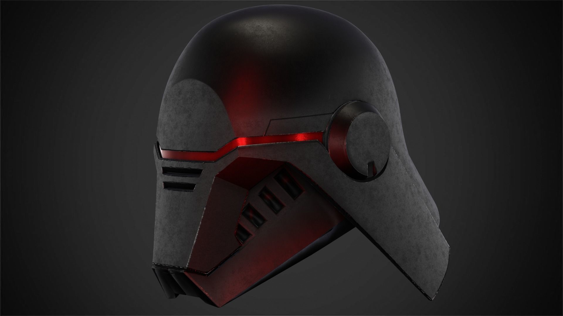 Second Sister Helmet for Cosplay 3D print model_6