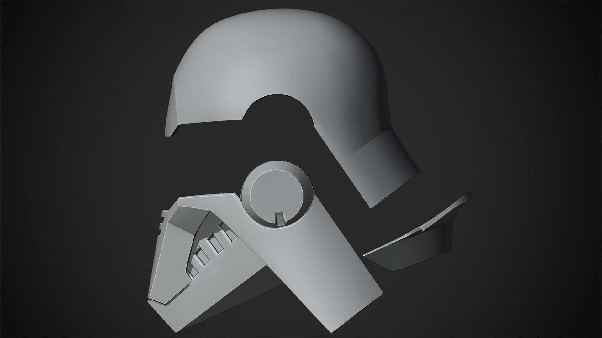 Second Sister Helmet for Cosplay 3D print model_10