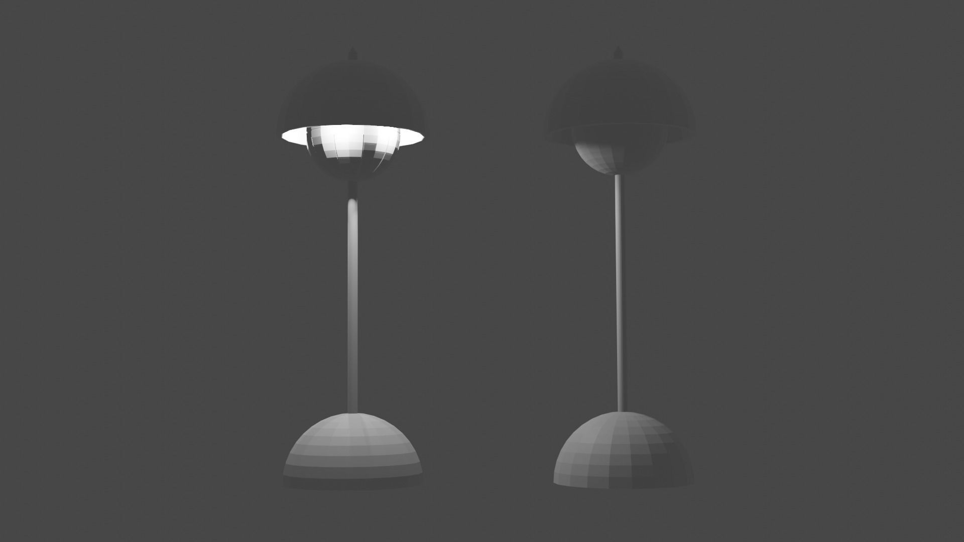 Bluetooth Table Lamp Low-poly 3D model_6