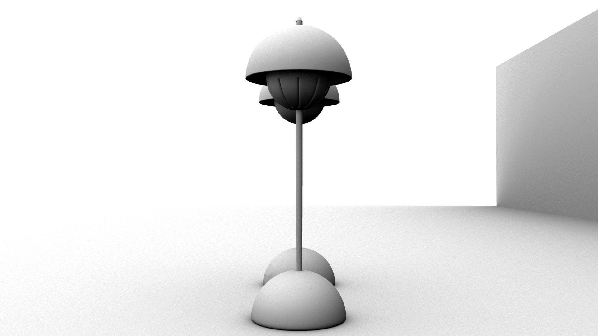 Bluetooth Table Lamp Low-poly 3D model_9