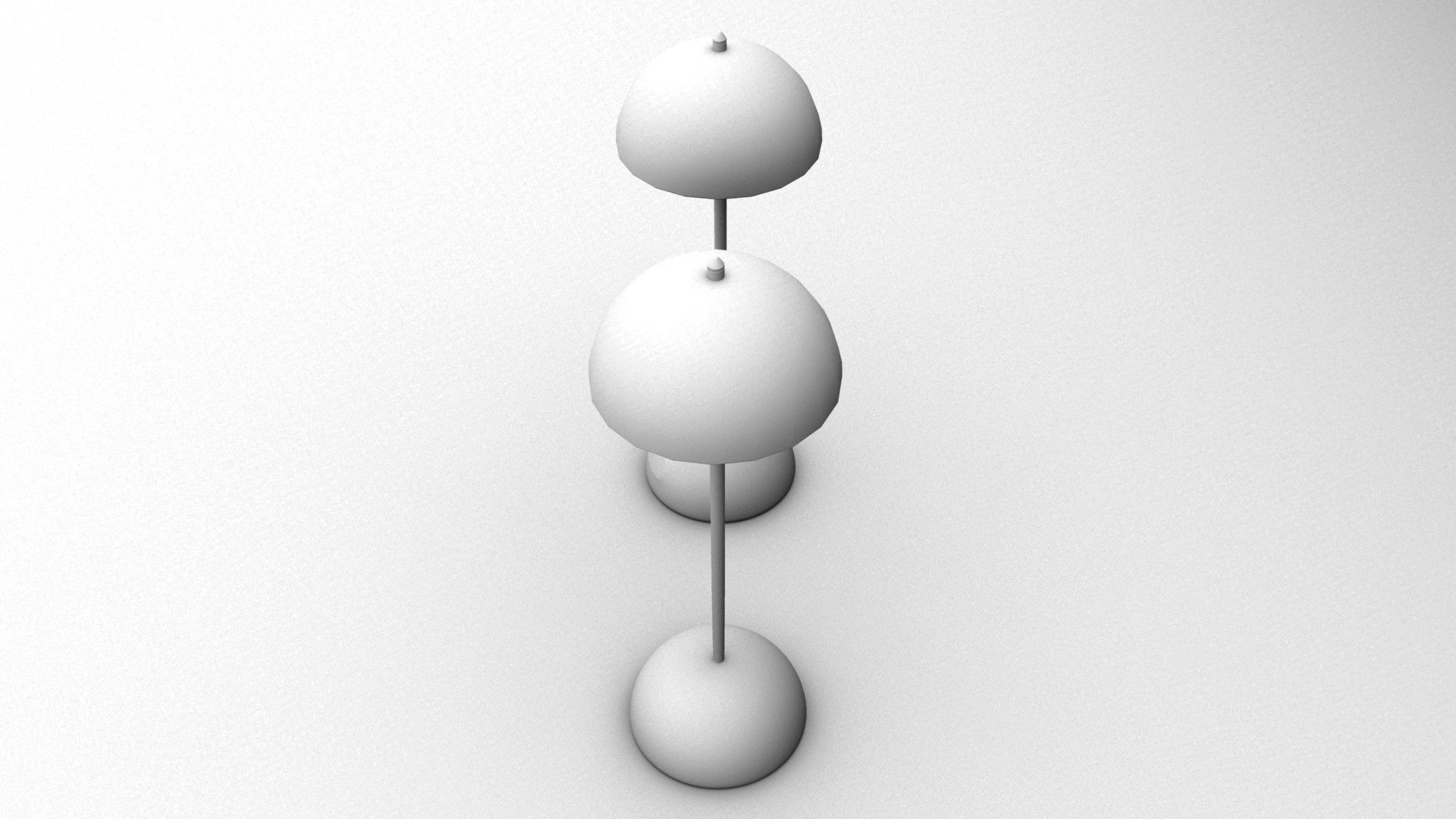 Bluetooth Table Lamp Low-poly 3D model_3