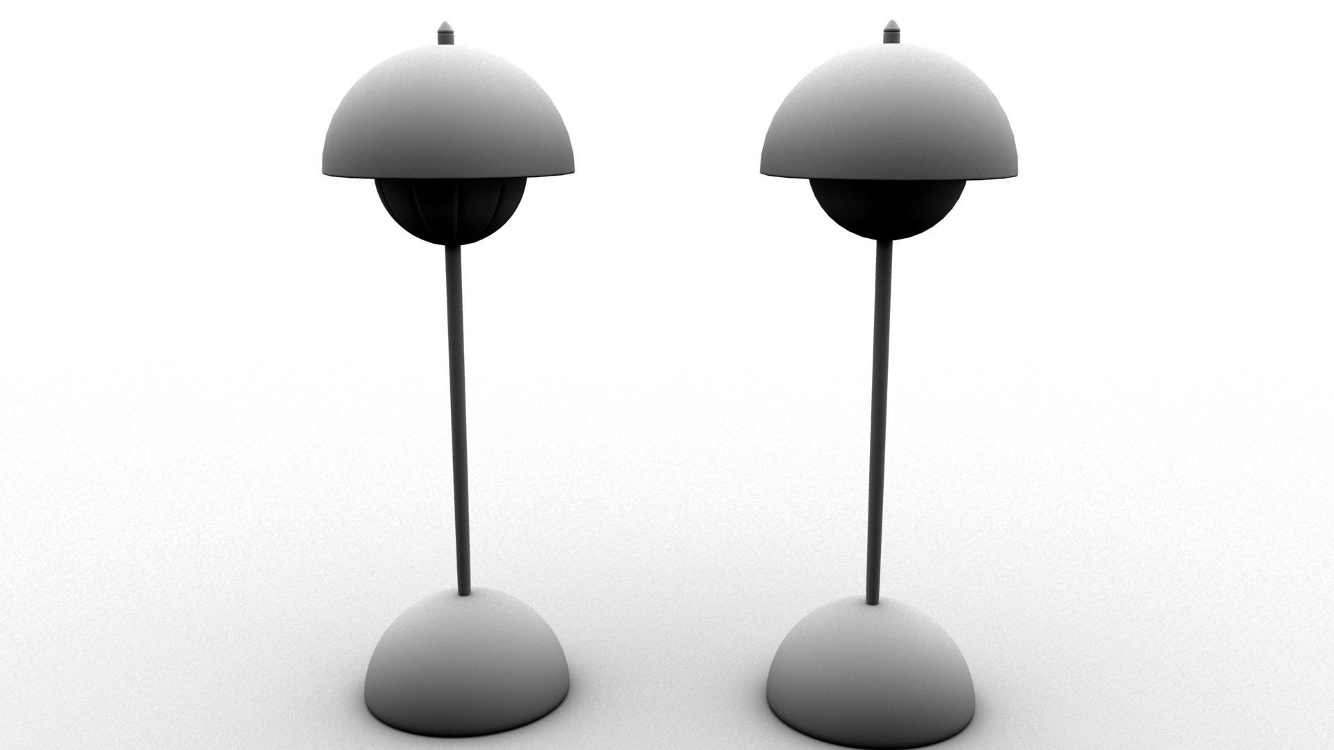 Bluetooth Table Lamp Low-poly 3D model_8