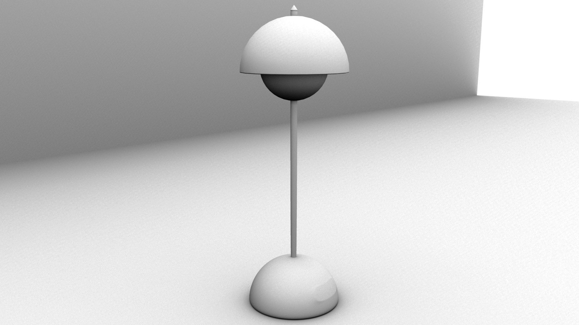 Bluetooth Table Lamp Low-poly 3D model_12