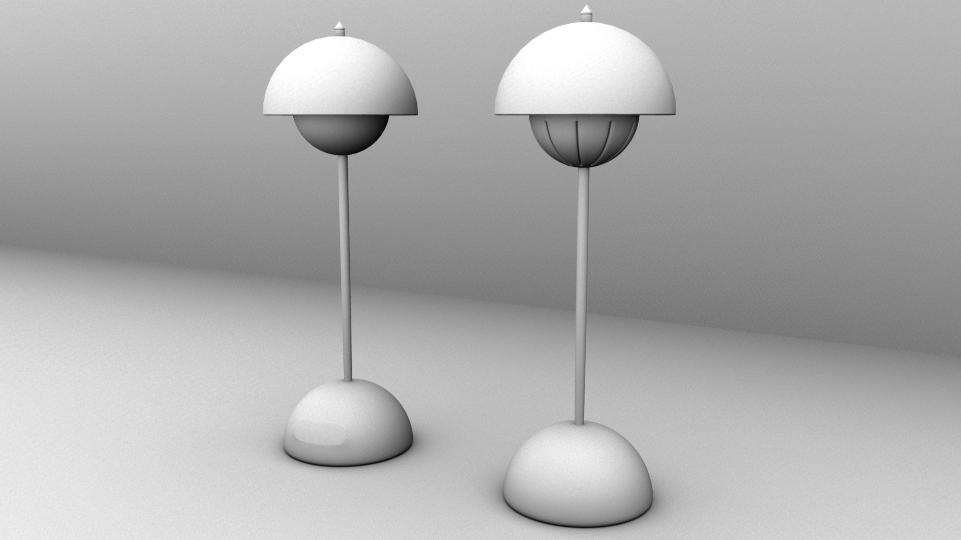 Bluetooth Table Lamp Low-poly 3D model_2