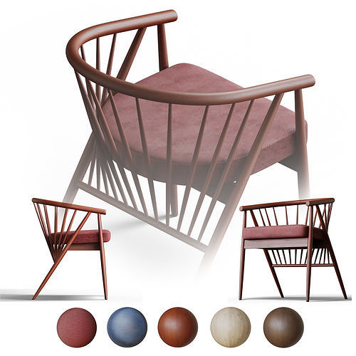 Chair Jenny 3805F at Morelato 3D model