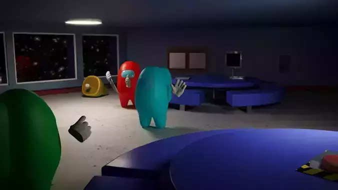 Among us scene