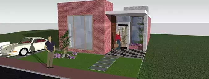 Vivienda de 84 m2  3D model