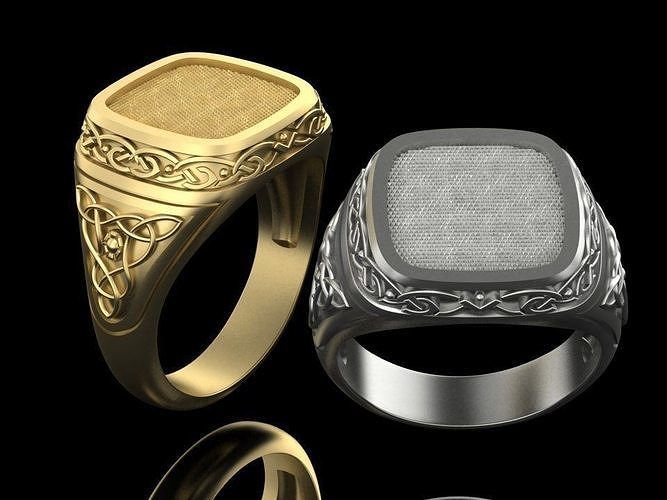 male ring celtic pattern 3D print model