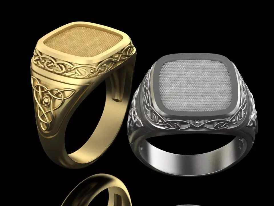male ring celtic pattern 3D print model