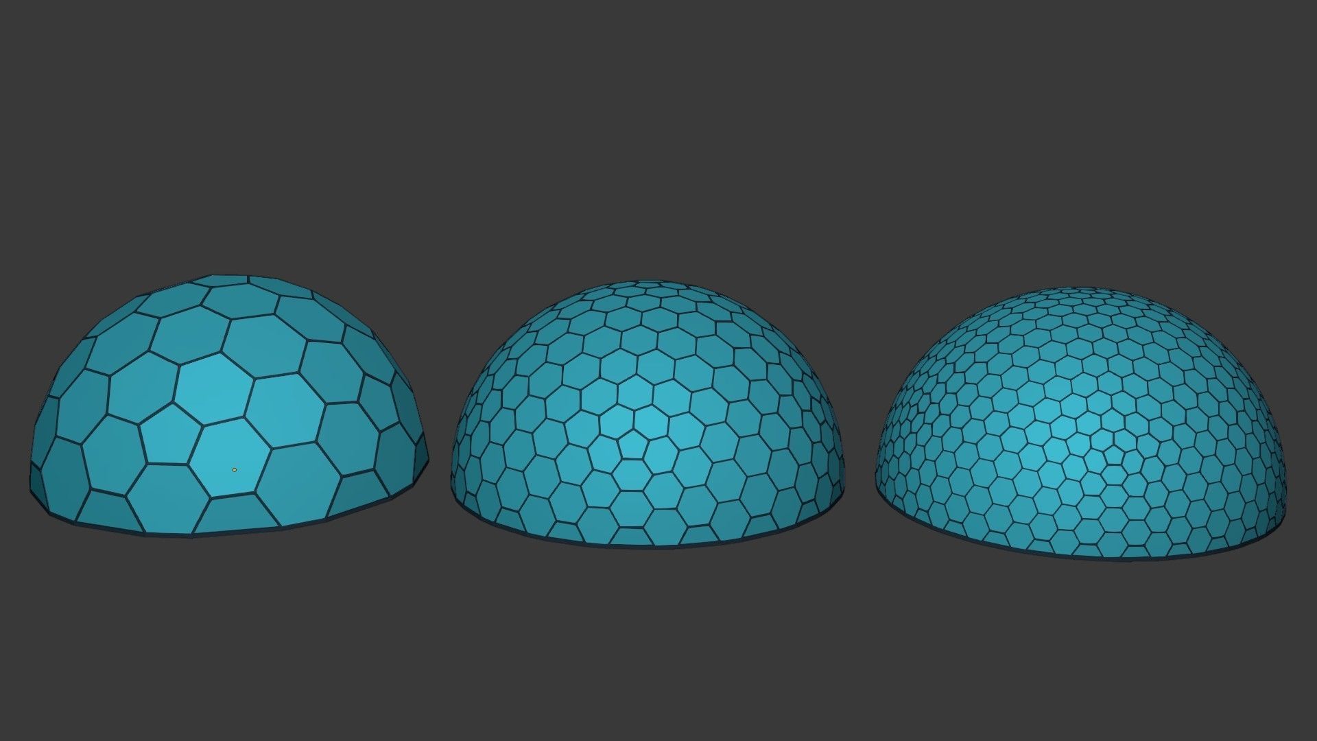 Geodesic Domes  Low-poly 3D model_2