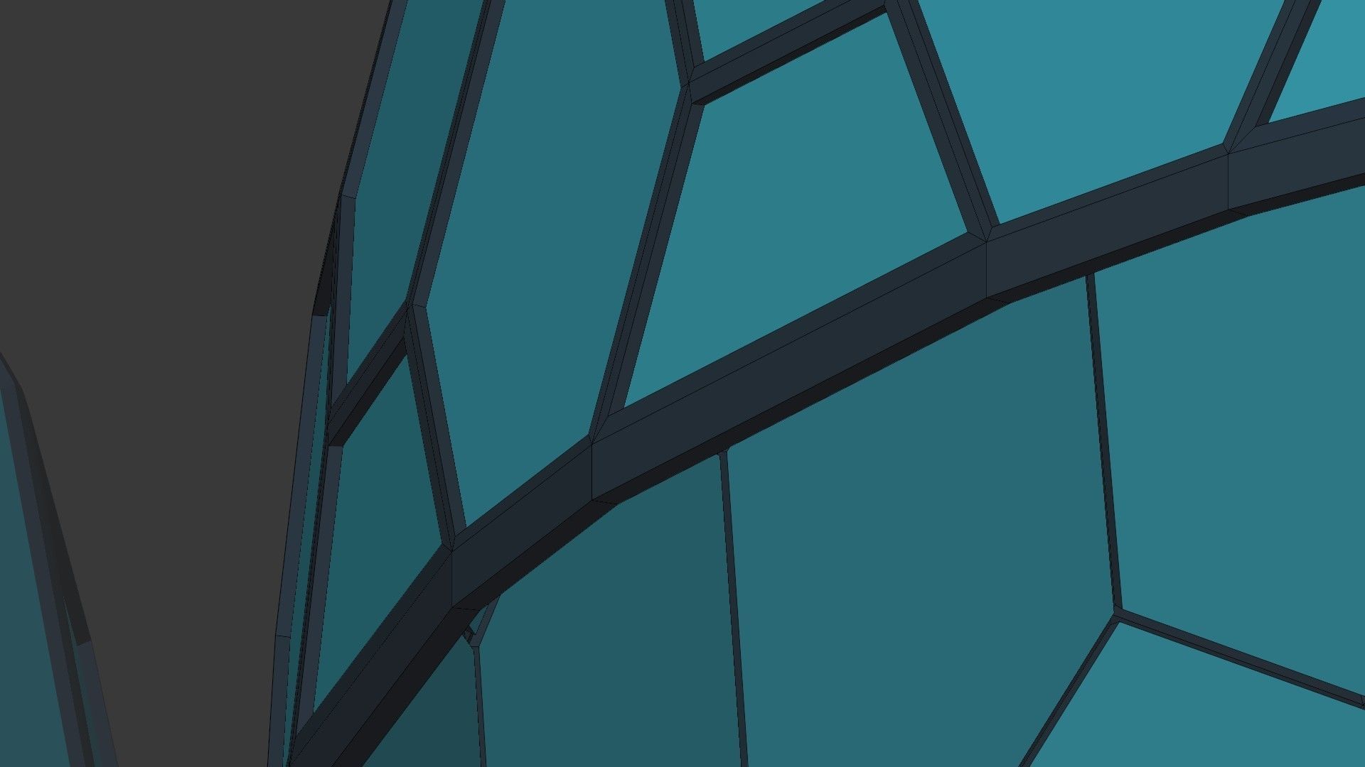 Geodesic Domes  Low-poly 3D model_15