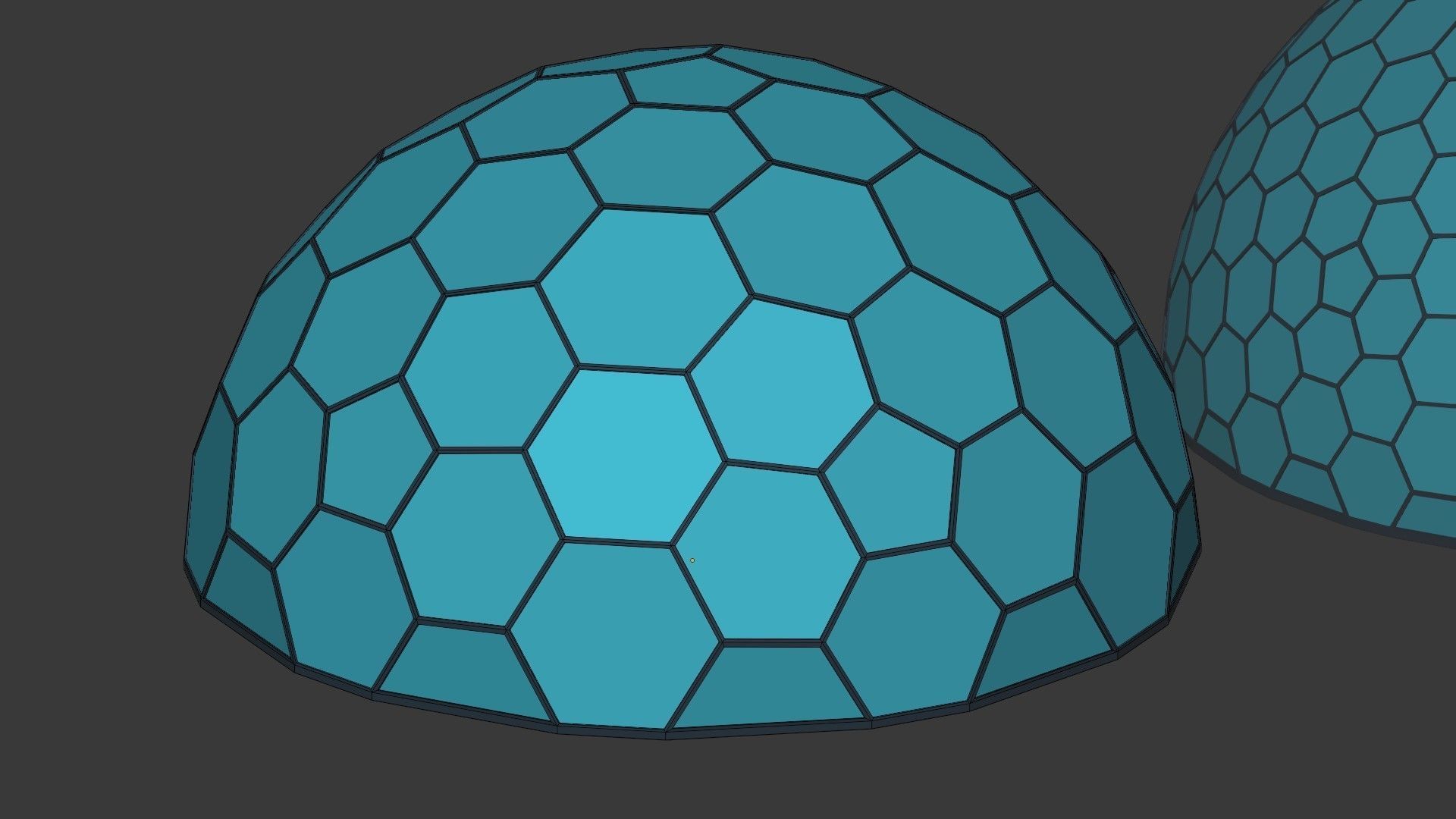 Geodesic Domes  Low-poly 3D model_8