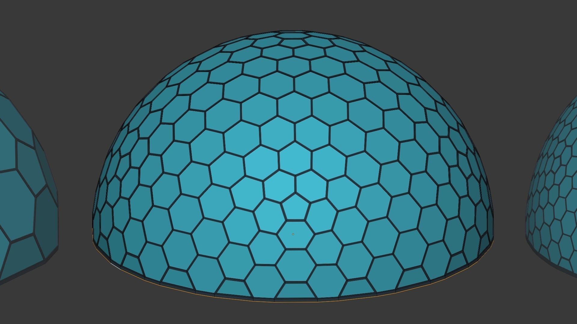 Geodesic Domes  Low-poly 3D model_13